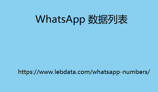 WhatsApp 数据列表