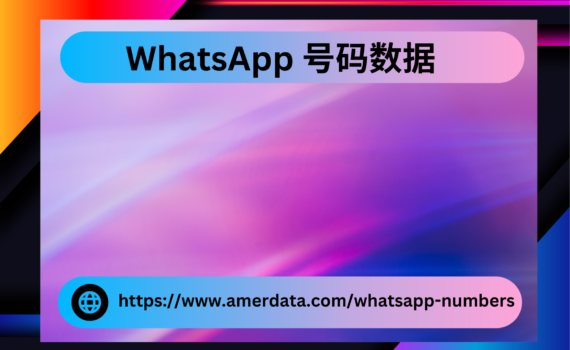 WhatsApp 号码数据